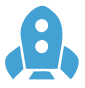 Speed icon representing fast performance