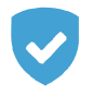 Shield icon representing security